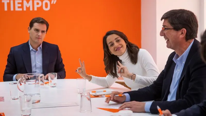 Albert Rivera, Inés Arrimadas y Juan Marín