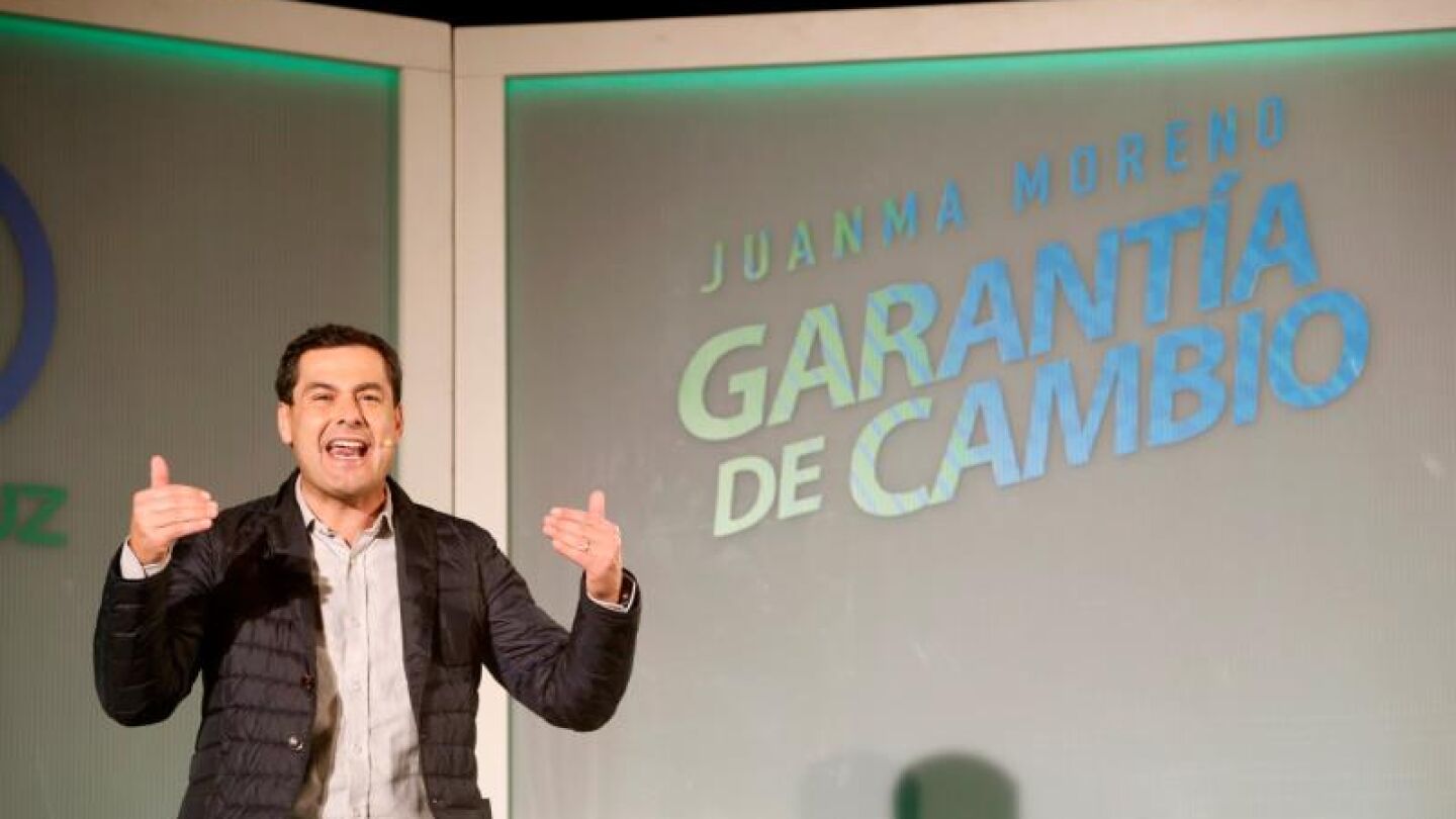 El candidato del PP a presidente de la Junta de Andaluc&iacute;a, Juanma Moreno