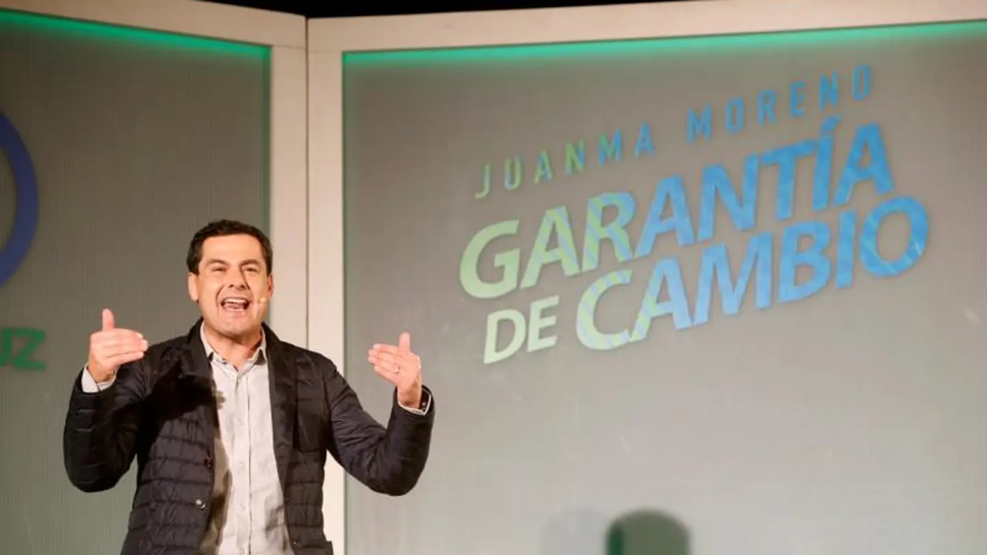 El candidato del PP a presidente de la Junta de Andalucía, Juanma Moreno El candidato del PP a presidente de la Junta de Andalucía, Juanma Moreno
