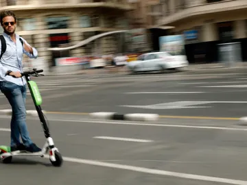 Usuario de los patinetes eléctricos Usuario de los patinetes eléctricos