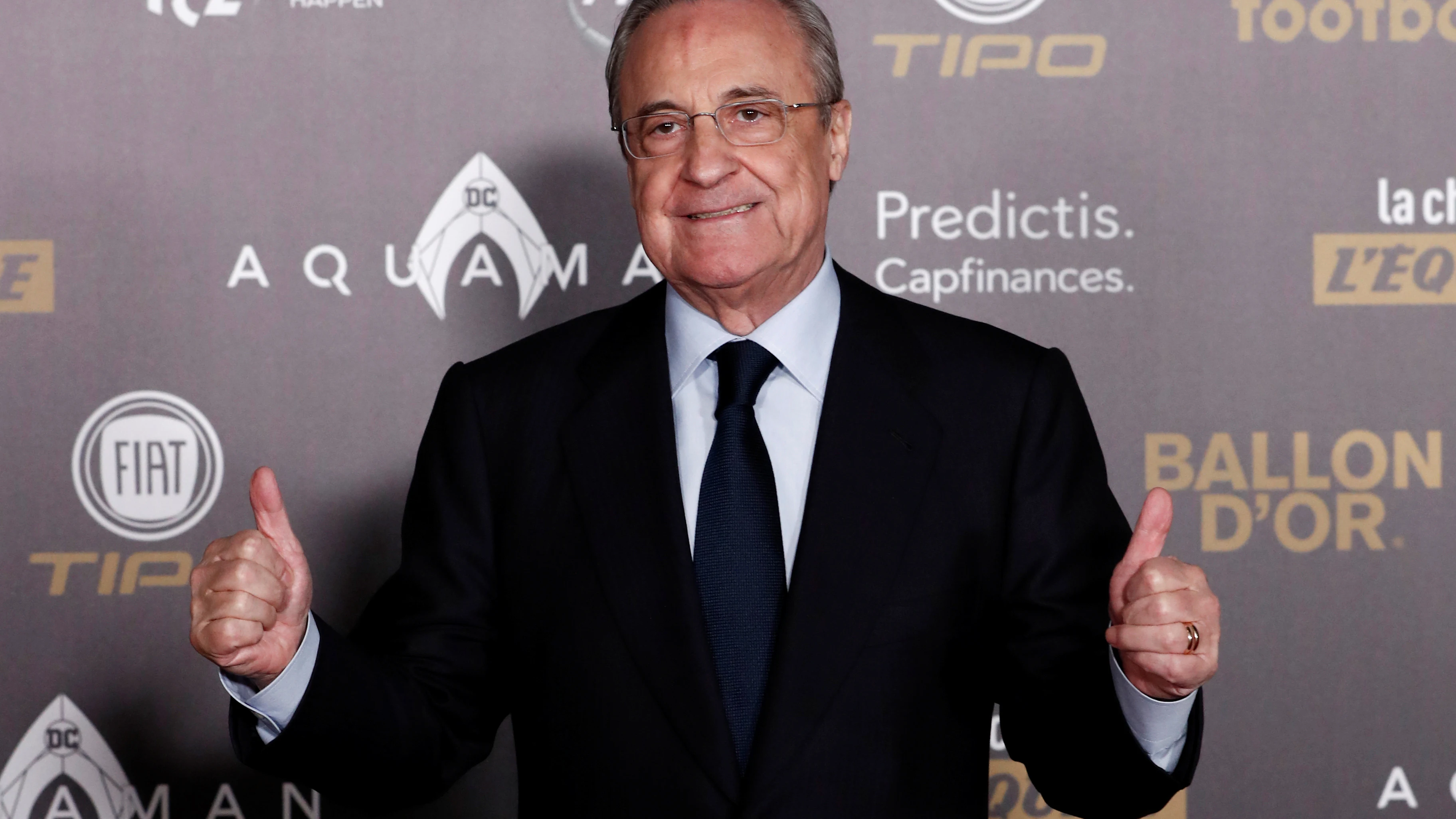 Florentino Pérez en la gala del Balón de Oro