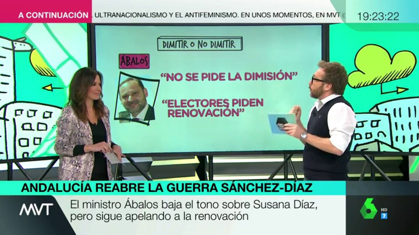 Las elecciones andaluzas reabren la guerra entre Pedro S&aacute;nchez y Susana D&iacute;az: &Aacute;balos apela a una renovaci&oacute;n en Andaluc&iacute;a