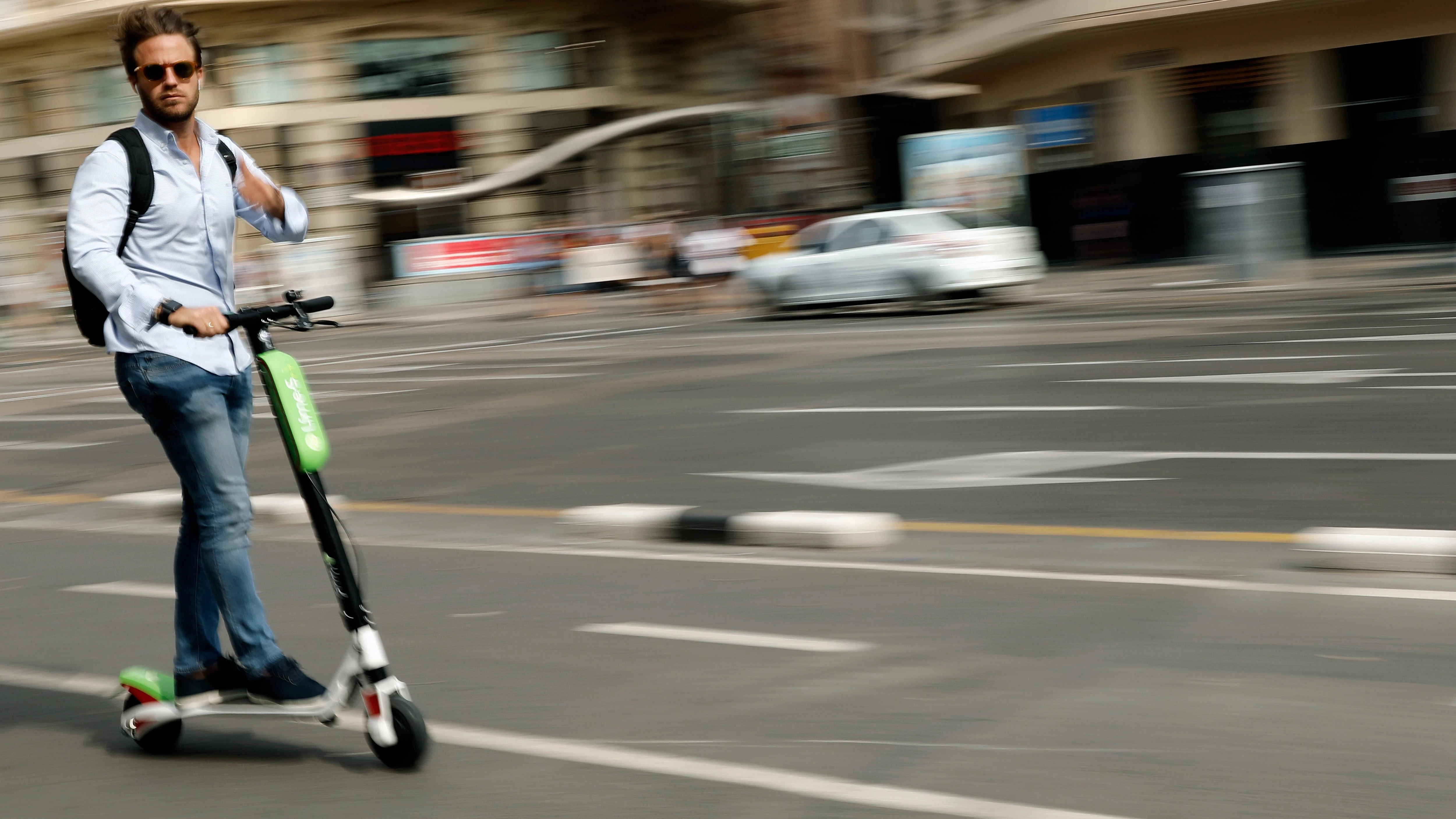 Usuario de patinete eléctrico