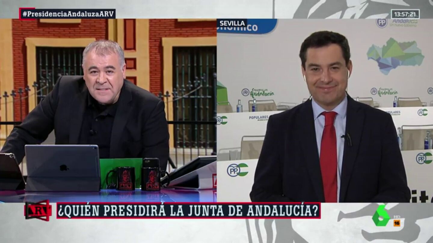 Juanma Moreno ataca a Ciudadanos por su postura en Andaluc&iacute;a: "Mar&iacute;n dijo que pactar&iacute;a con el PP