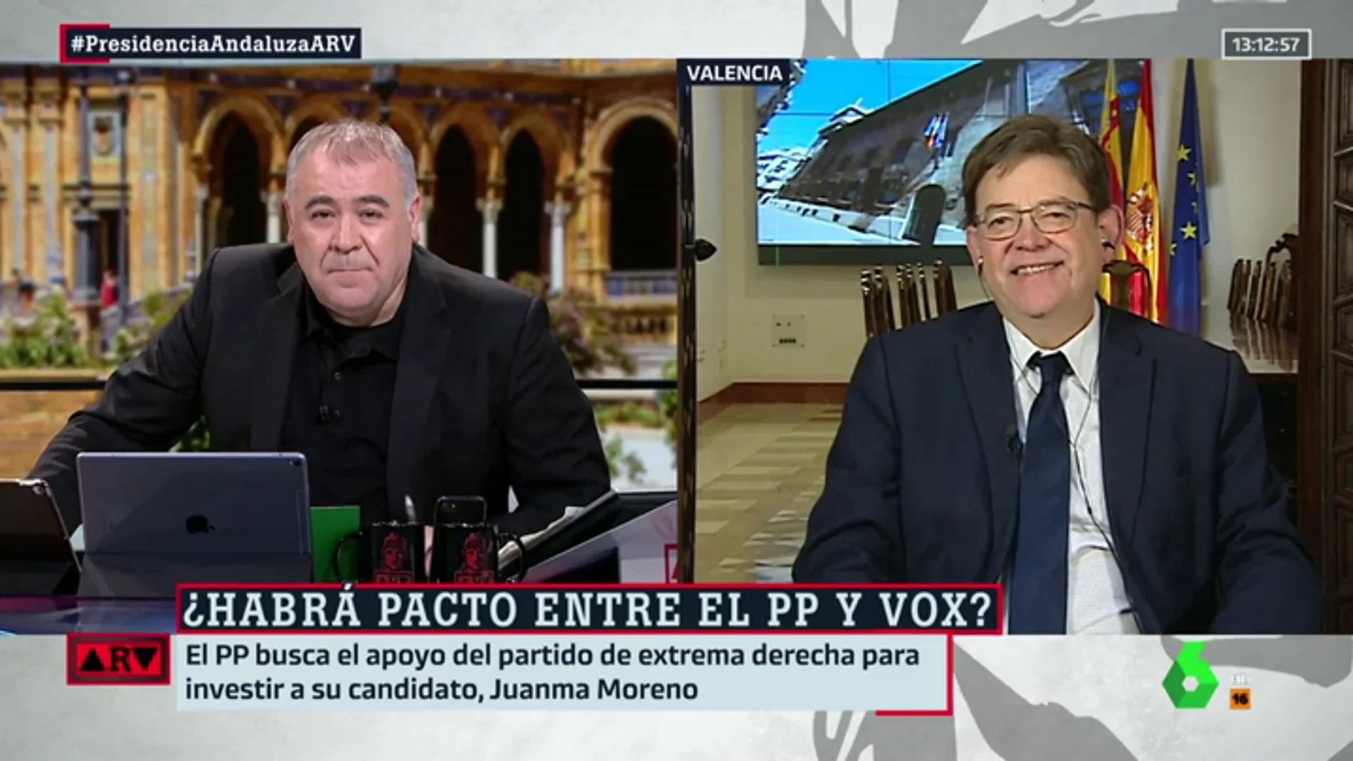 Ximo Puig valora los resultados del 2D en Andalucía: "Democracia no es solo votar, tiene otros comportamientos"