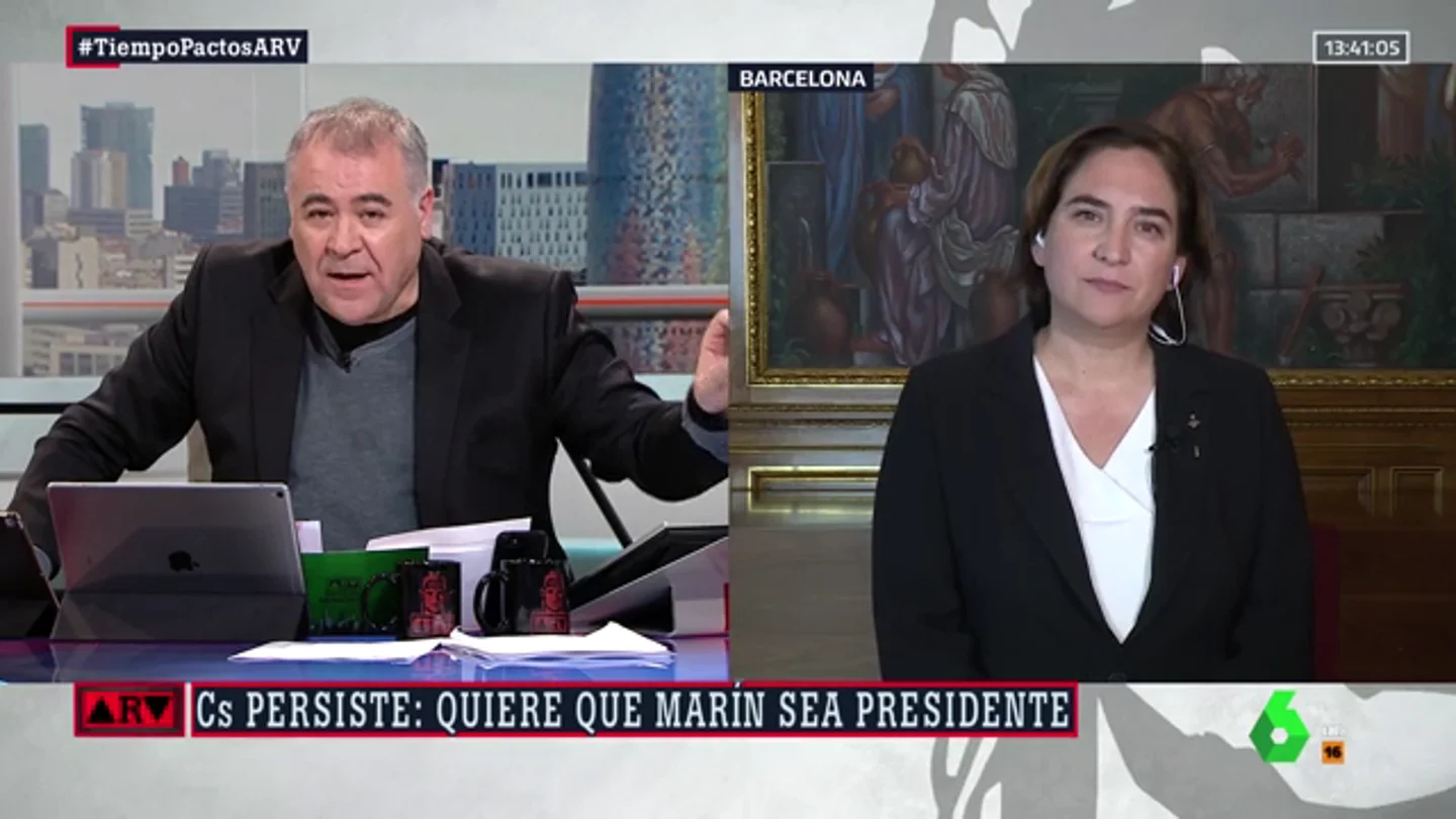 La alcaldesa de Barcelona, Ada Colau La alcaldesa de Barcelona, Ada Colau