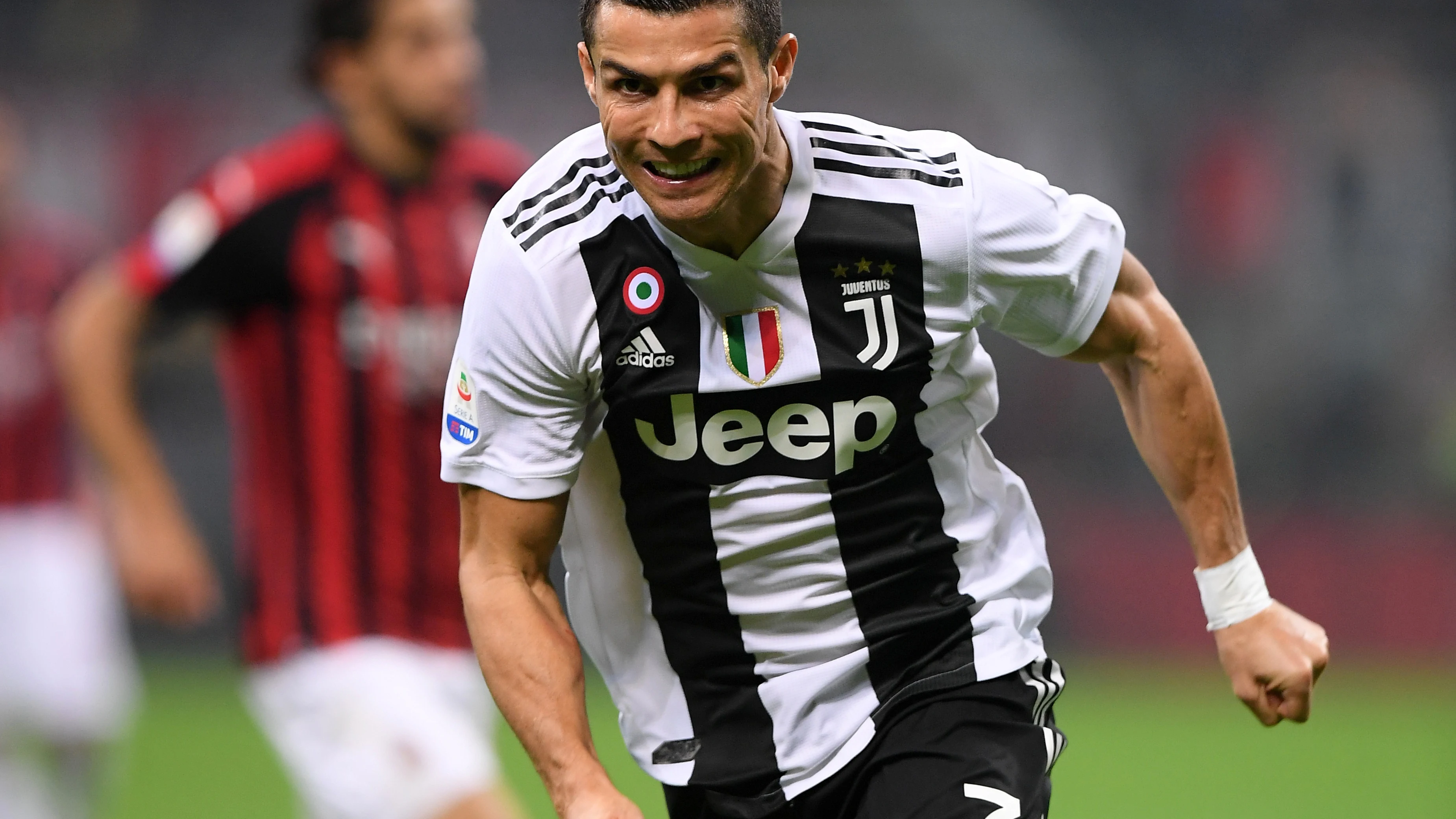 Cristiano Ronaldo celebra un gol contra el Milan