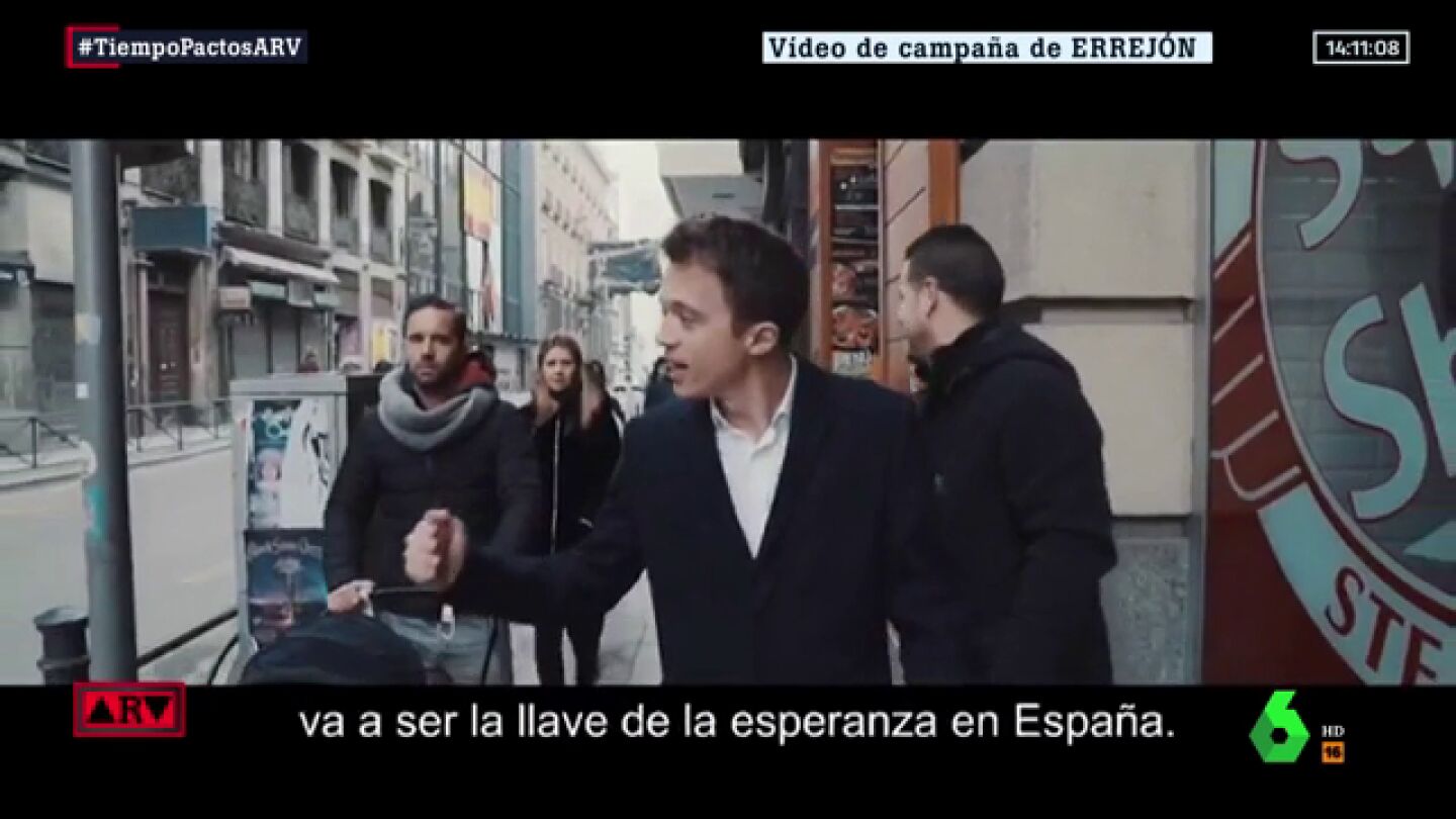 Errej&oacute;n publica un v&iacute;deo en el que llama a "coser Espa&ntilde;a"