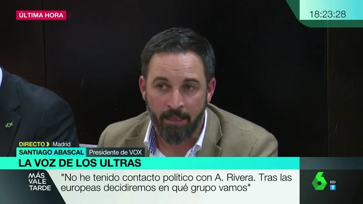 Santiago Abascal, a los medios de comunicación: "El derecho a la información se produce a pesar de ustedes"