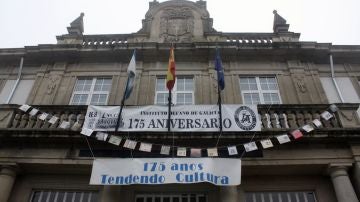 Fachada del Instituto decano Lucus Augusti en Lugo, Galicia.