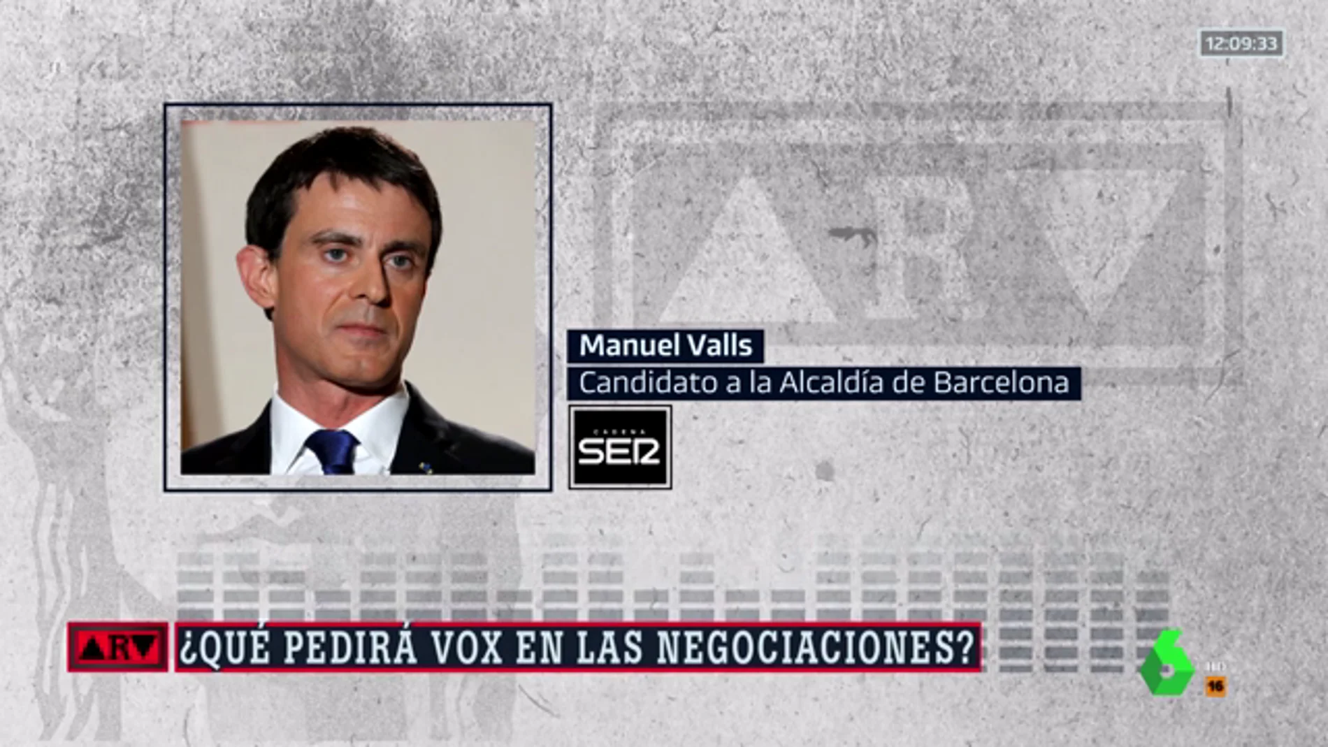 Manuel Valls advierte a Ciudadanos: "No puede haber ningún pacto con Vox"