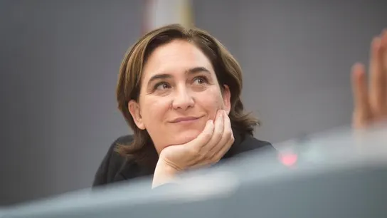La alcaldesa de Barcelona, Ada Colau La alcaldesa de Barcelona, Ada Colau
