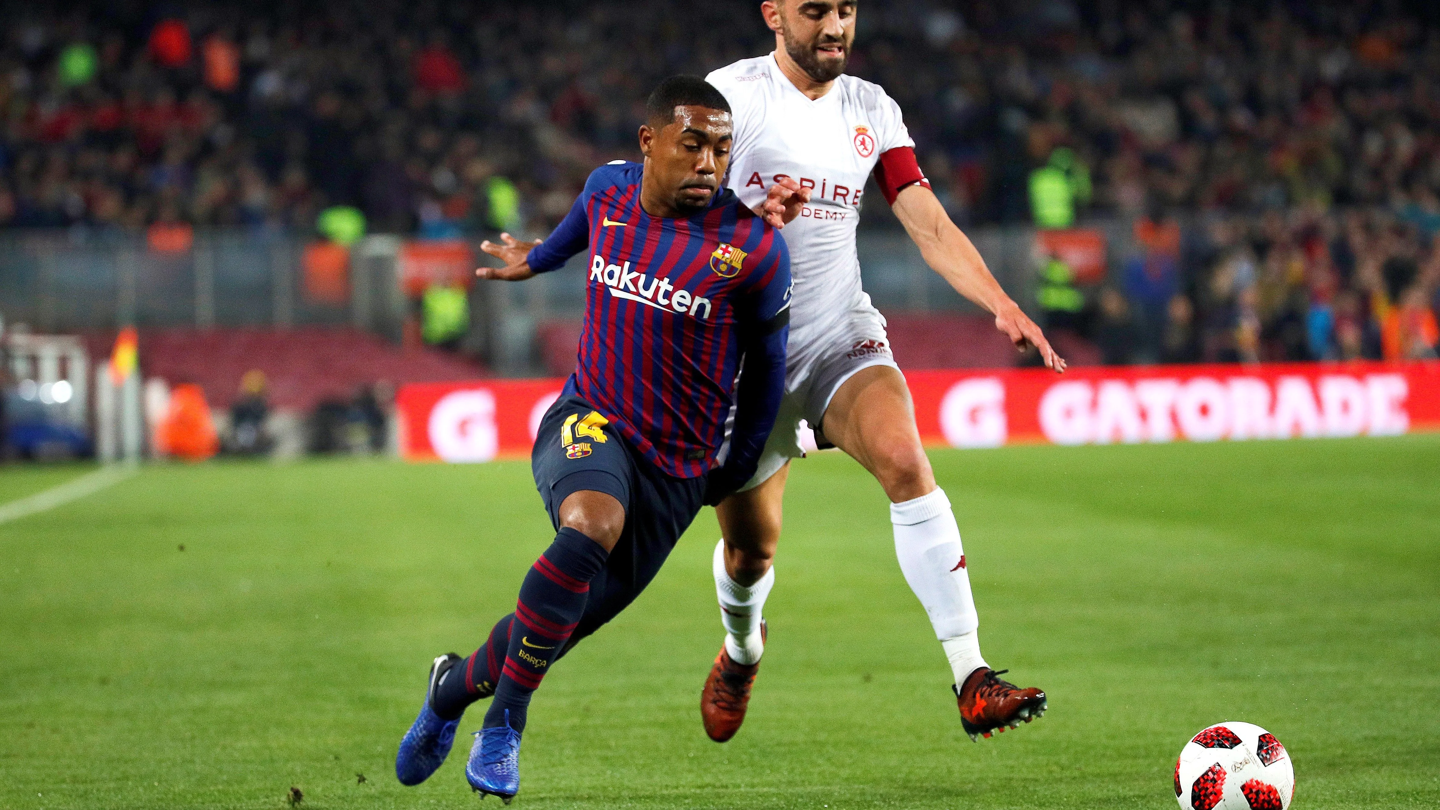 Malcom, en el partido ante la Cultural Leonesa