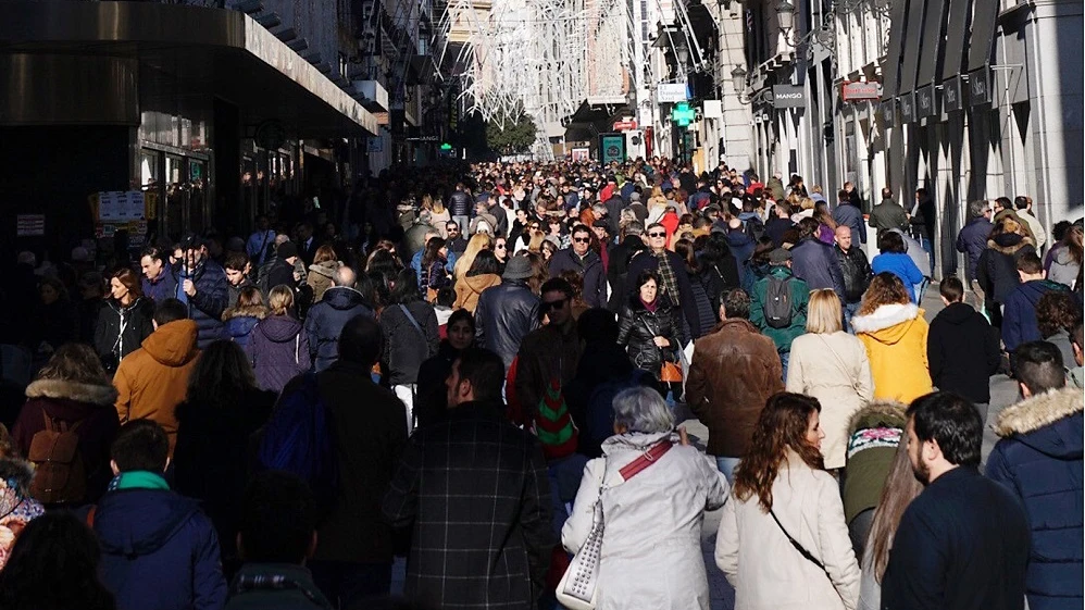 Imagen de Madrid en el puente de la Constitución