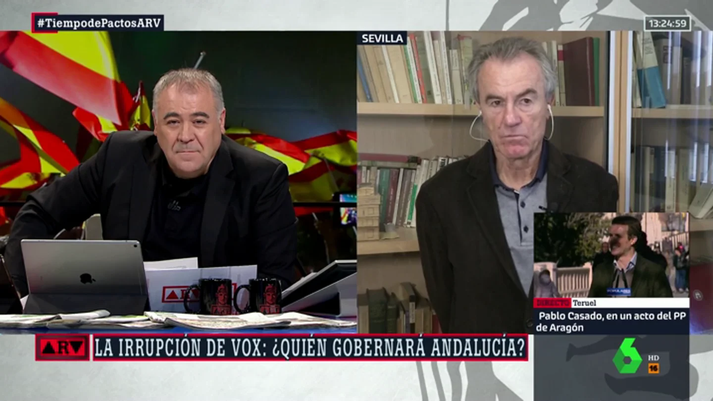 El análisis de Javier Pérez Royo sobre Andalucía: "O es Juanma Moreno, o hay repetición de elecciones" El análisis de Javier Pérez Royo sobre Andalucía: "O es Juanma Moreno, o hay repetición de elecciones"