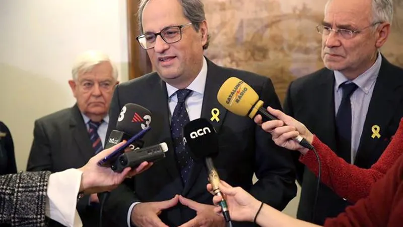 El presidente de la Generalitat, Quim Torra