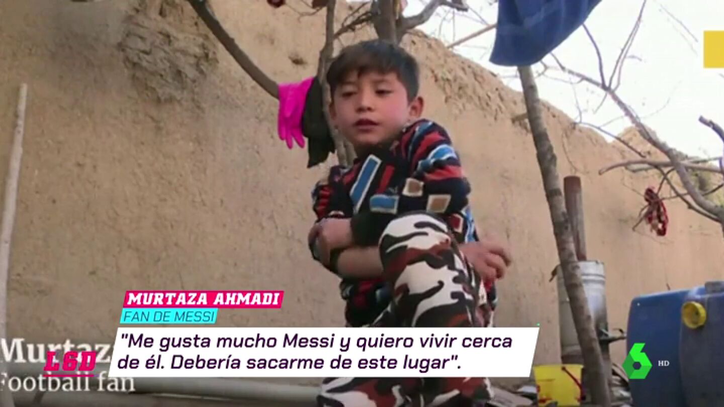 El drama de Murtaza, el peque&ntilde;o 'Messi afgano', tras conocer al jugador del Bar&ccedil;a: "Deber&iacute;a sacarme de este lugar"