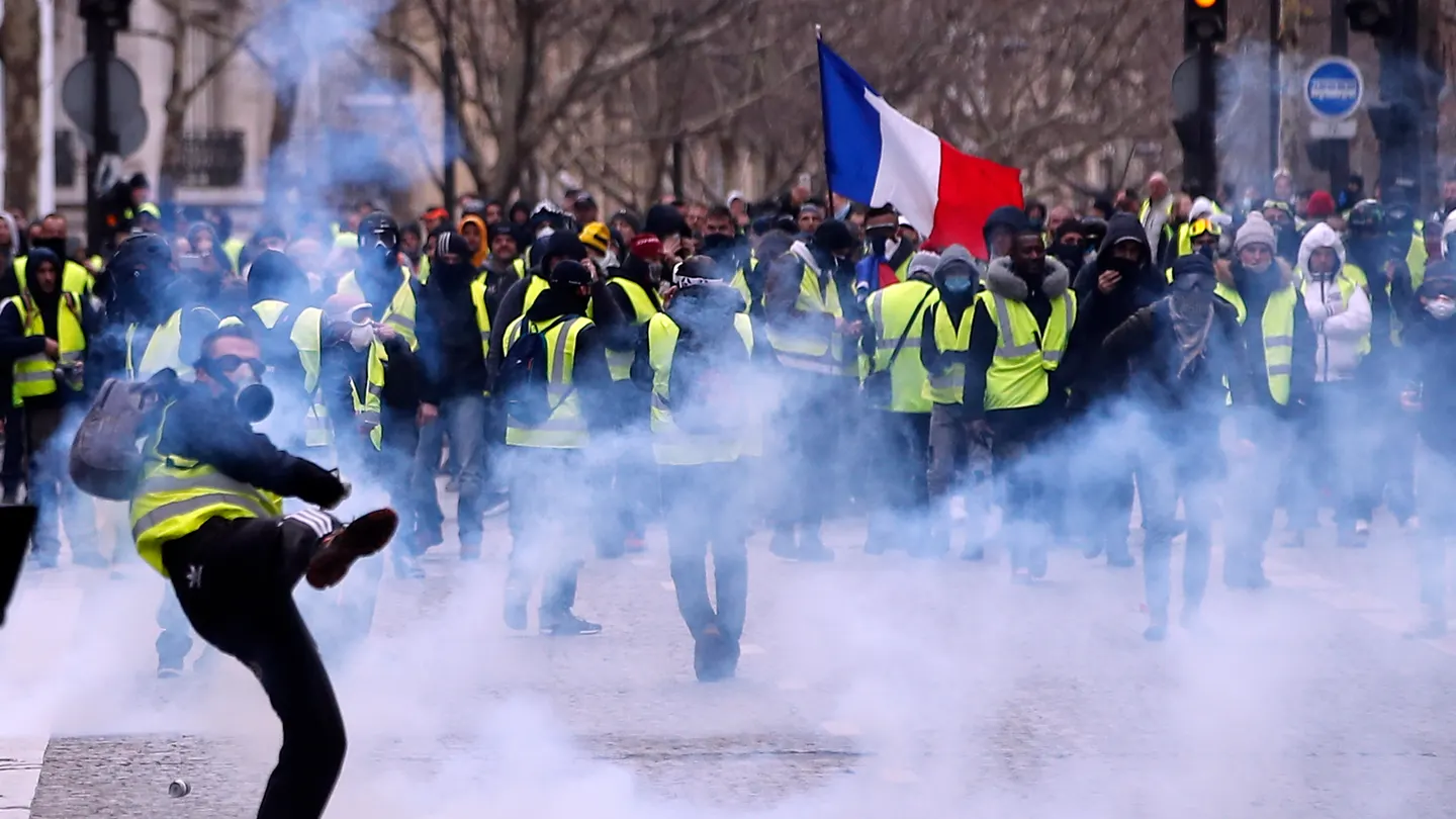 Los 'chalecos amarillos' en las calles de París Los 'chalecos amarillos' en las calles de París