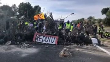 Los CDR cortan la autopista AP-7 en L'Ampolla, en Tarragona