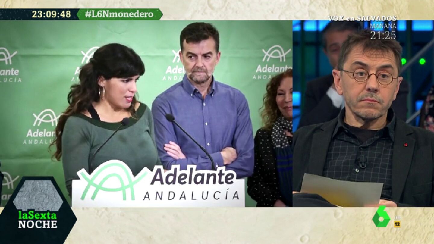 Juan Carlos Monedero, en laSexta Noche