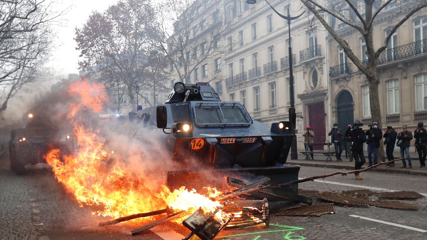 Manifestaci&oacute;n de los chalecos amarillos en Francia