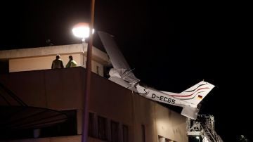 Avioneta estrellada en Badia del Vallès