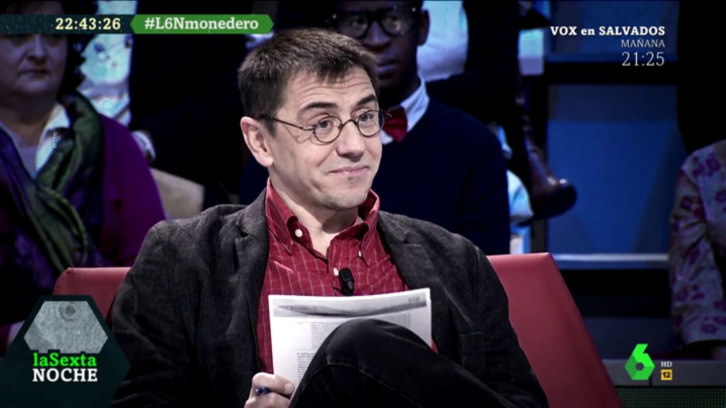 Juan Carlos Monedero, en laSexta Noche