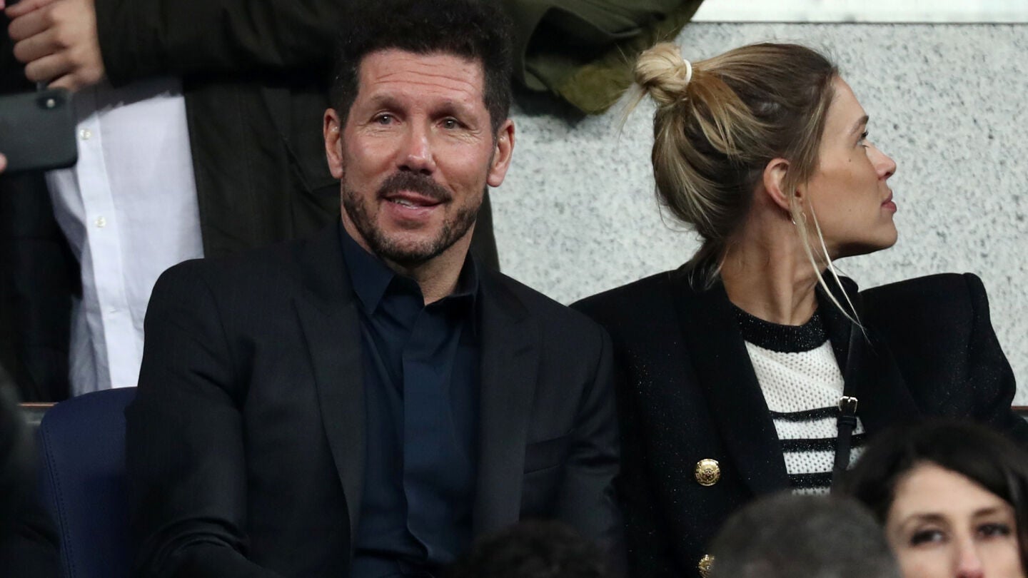 Simeone, tambi&eacute;n presente en el Bernab&eacute;u