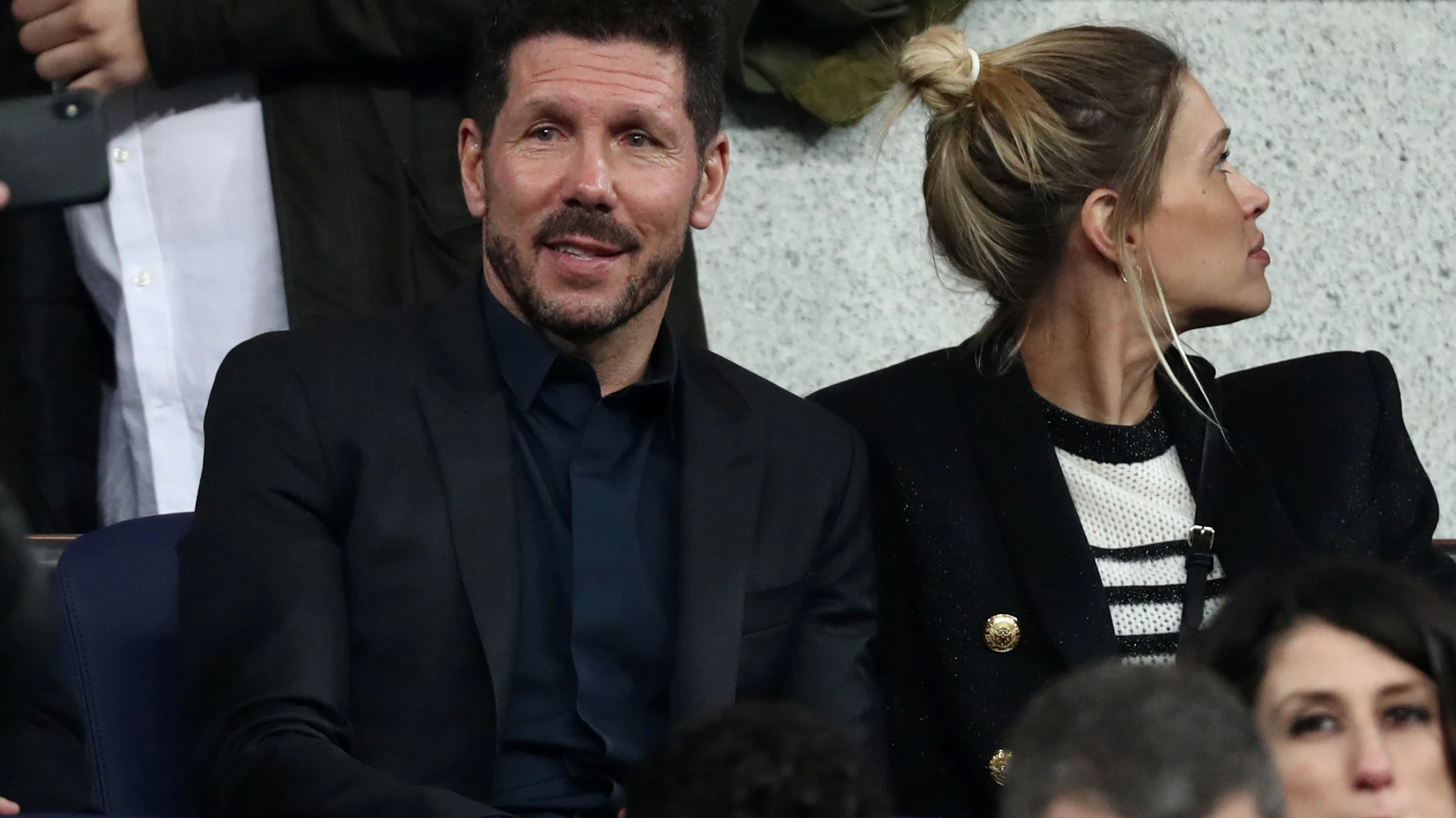 Simeone, también presente en el Bernabéu