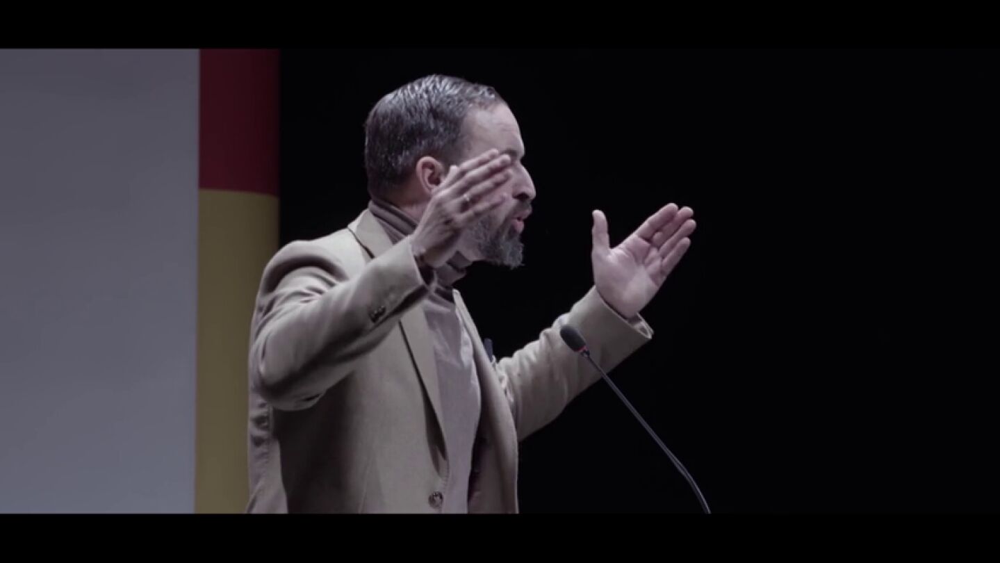 Santiago Abascal durante un a&ntilde;o electoral