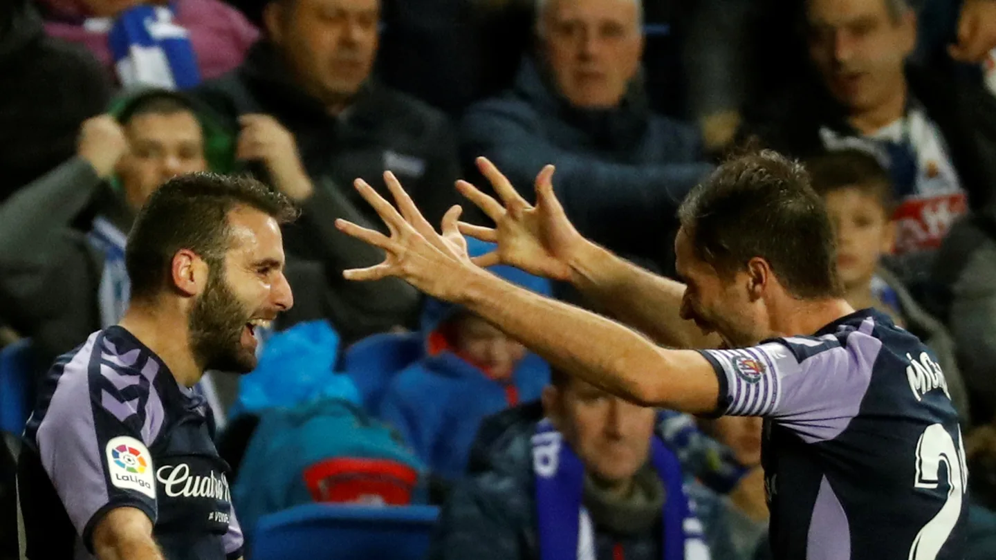 Antoñito celebra su gol contra la Real Sociedad Antoñito celebra su gol contra la Real Sociedad