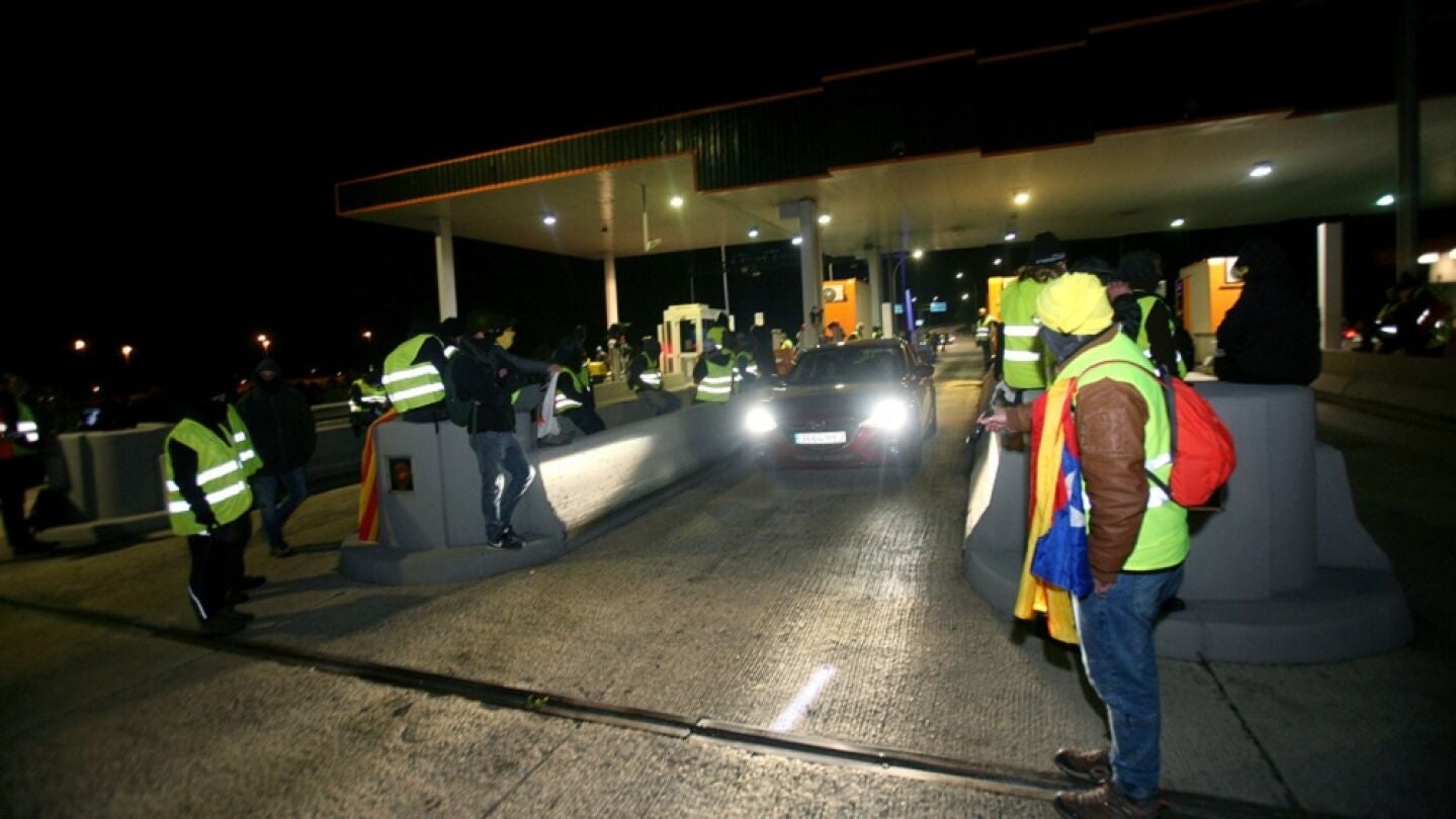 Imagen de los CDR concentrados en un peaje de Catalu&ntilde;a
