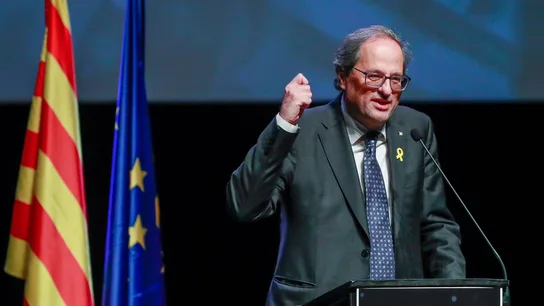 Torra en la presentación del Consejo por la República en Bruselas Torra en Bruselas en la presentación del Consejo por la República