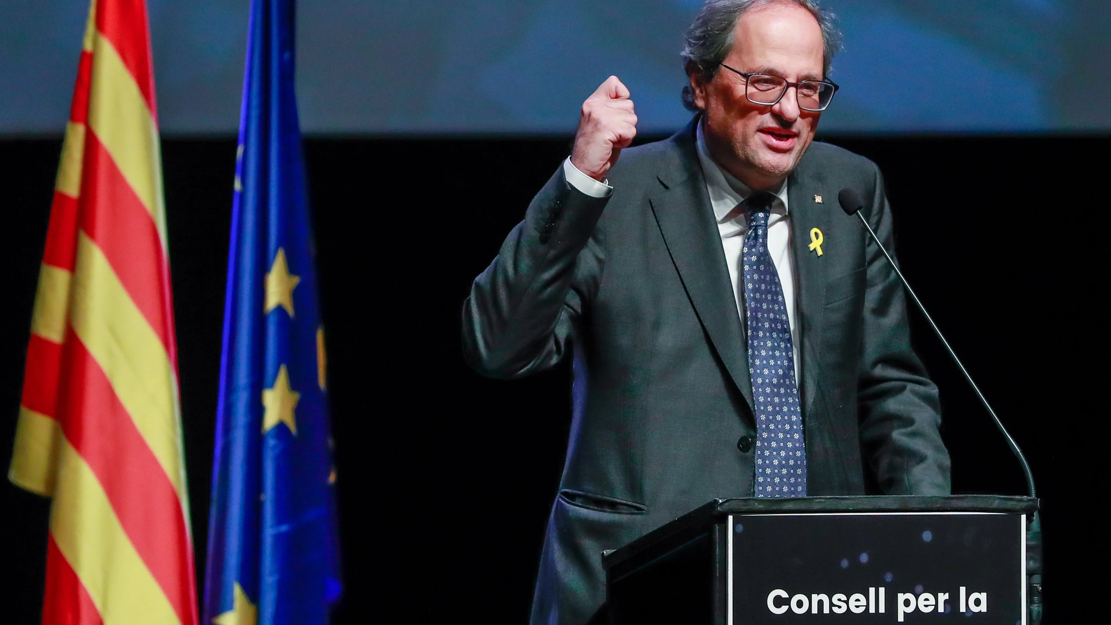 Torra en Bruselas en la presentación del Consejo por la República