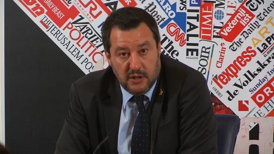 El ministro de Interior de Italia, Matteo Salvini. Salvini celebra la irrupción de VOX en Andalucía