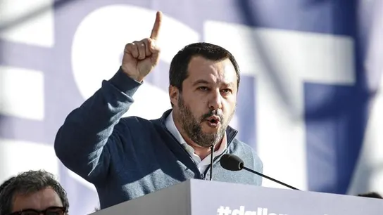 El ministro del Interior italiano, Matteo Salvini El ministro del Interior italiano, Matteo Salvini