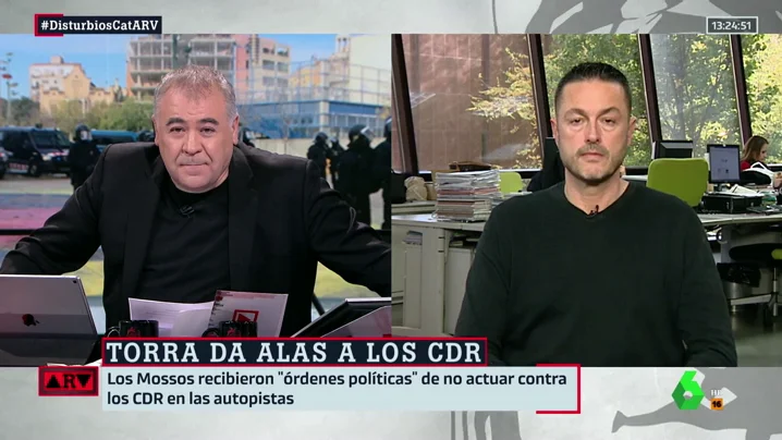 Toni Castejón (sindicato mayoritario de los Mossos): "La violencia ha aumentado poco a poco. Hay gente que se está organizando y saliendo a actuar"