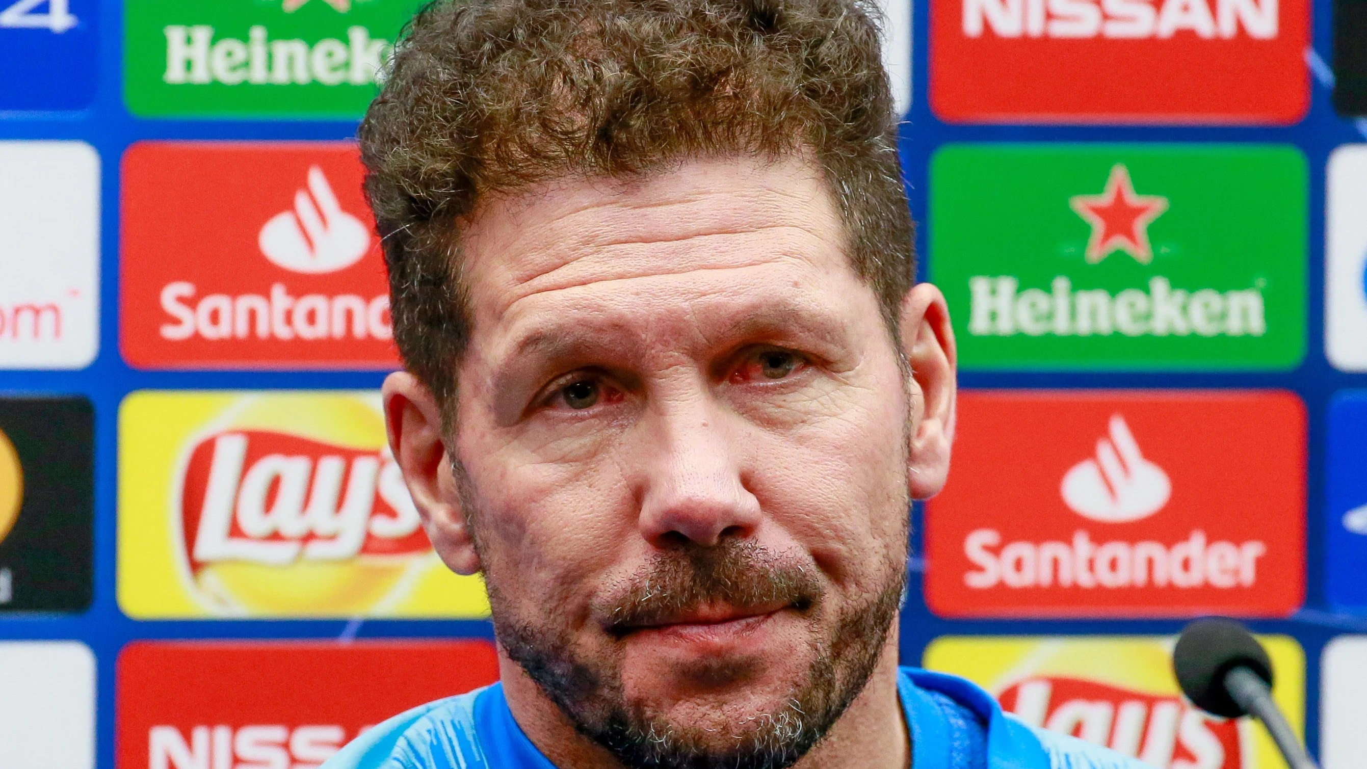 Simeone comparece ante los medios de comunicación