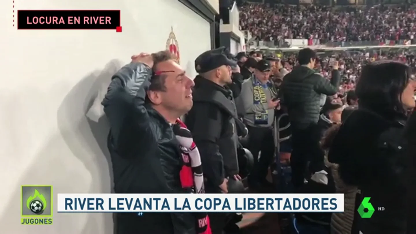 Locura con la victoria de River en la final de la Libertadores contra Boca Locura con la victoria de River en la final de la Libertadores contra Boca