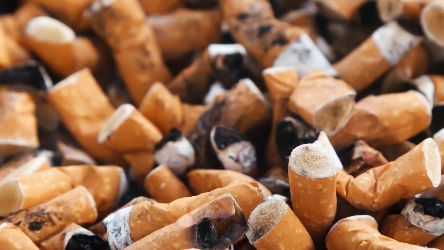 Colillas de cigarrillos