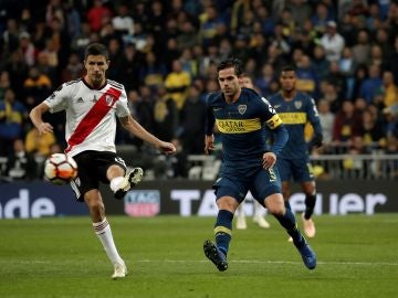 Gago, durante el River-Boca Gago, durante el River-Boca