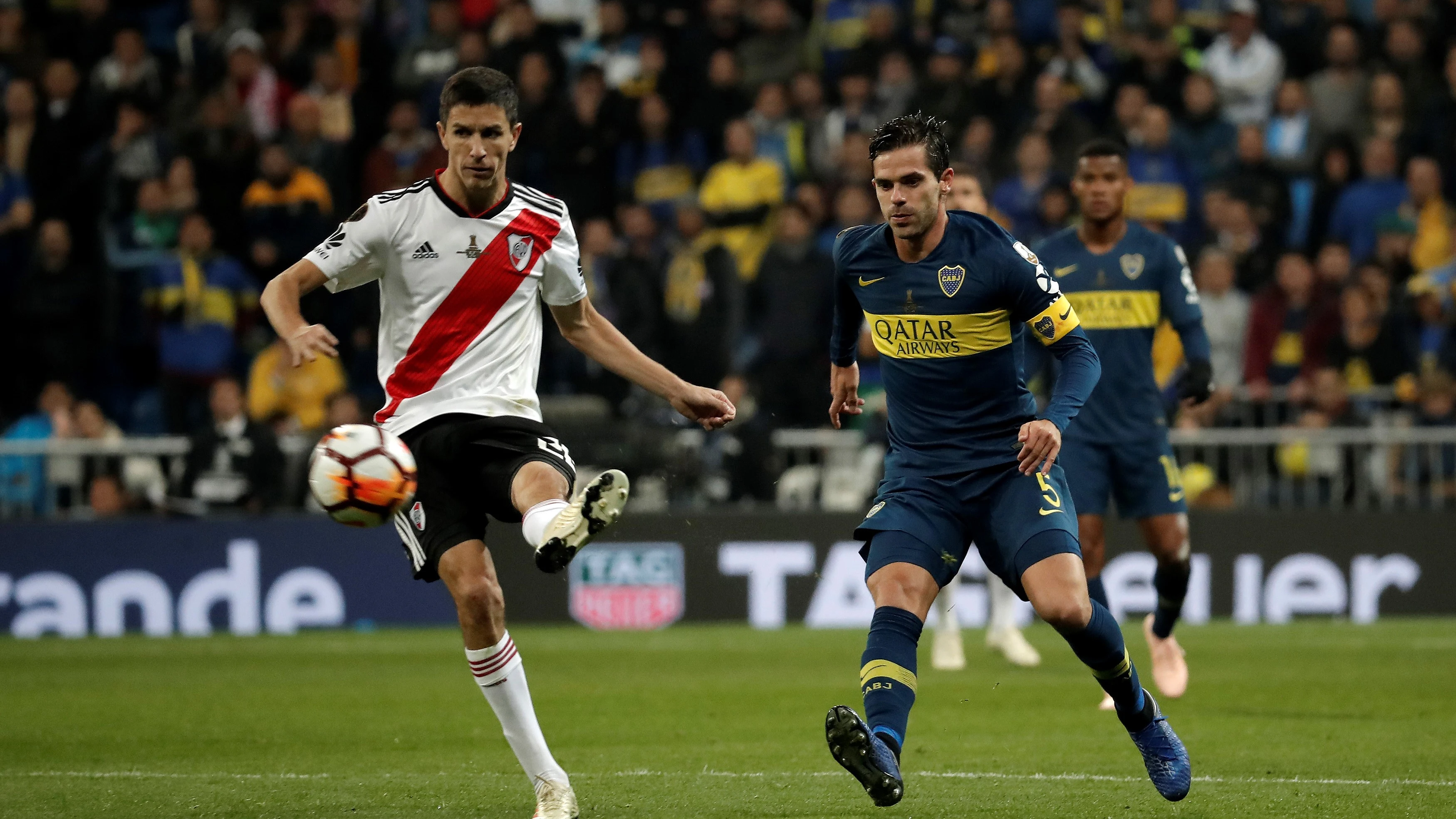 Gago, durante el River-Boca