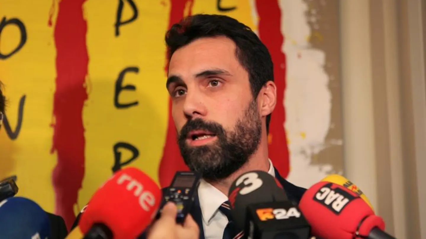 El presidente del Parlament, Roger Torrent El presidente del Parlament, Roger Torrent
