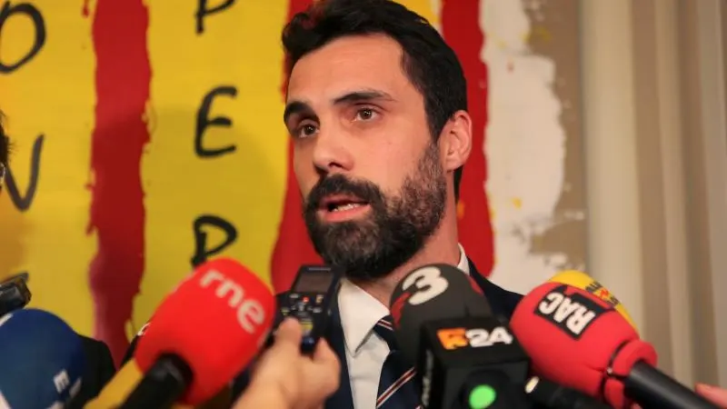 El presidente del Parlament, Roger Torrent