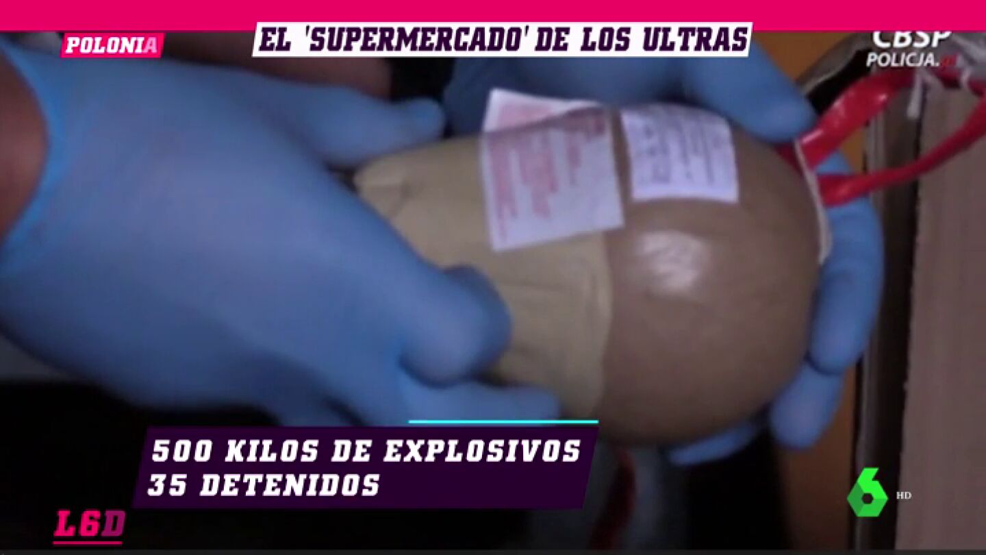 Golpe policial a 'ultrasshop', el mayor proveedor de material de los ultras de Europa: 35 detenidos y 500 kilos de explosivo decomisados