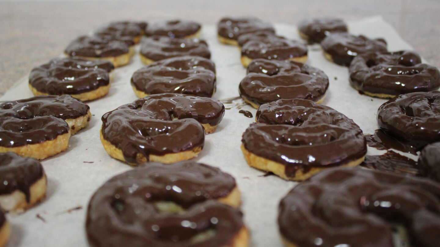 Deliciosas palmeras de chocolate