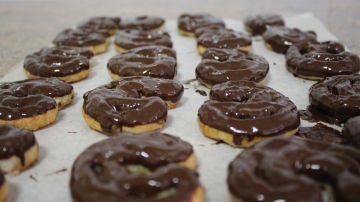 Deliciosas palmeras de chocolate