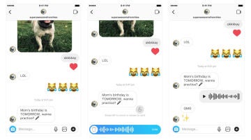 Notas de voz en Instagram