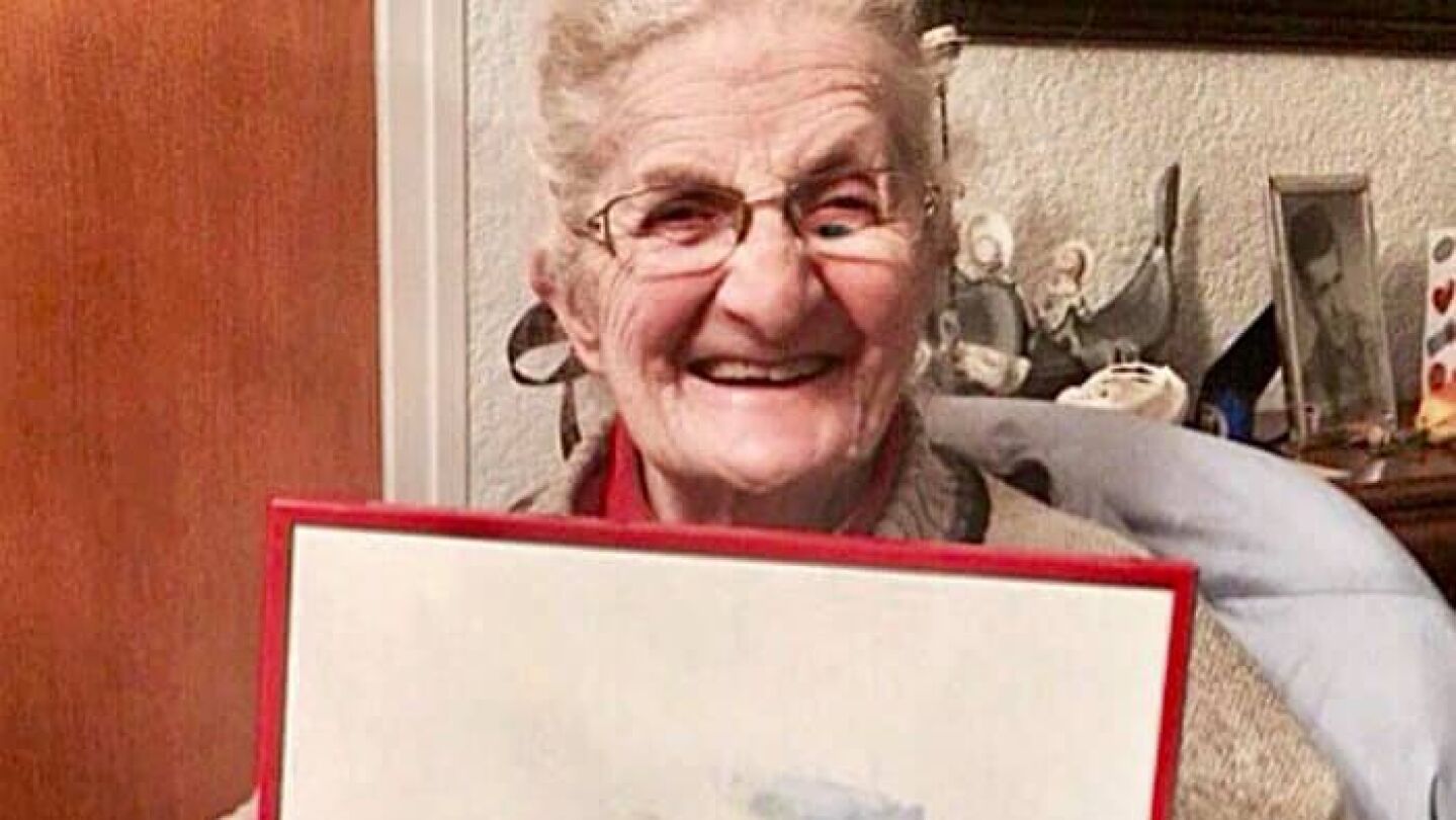 Antonia, la anciana protagonista de la Fabada Litoral