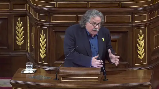 Joan Tardá durante su intervención en el Congreso Joan Tardá durante su intervención en el Congreso